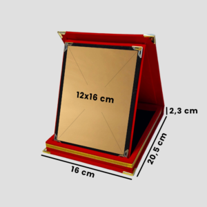 12x16cm KIRMIZI KADİFE PLAKET